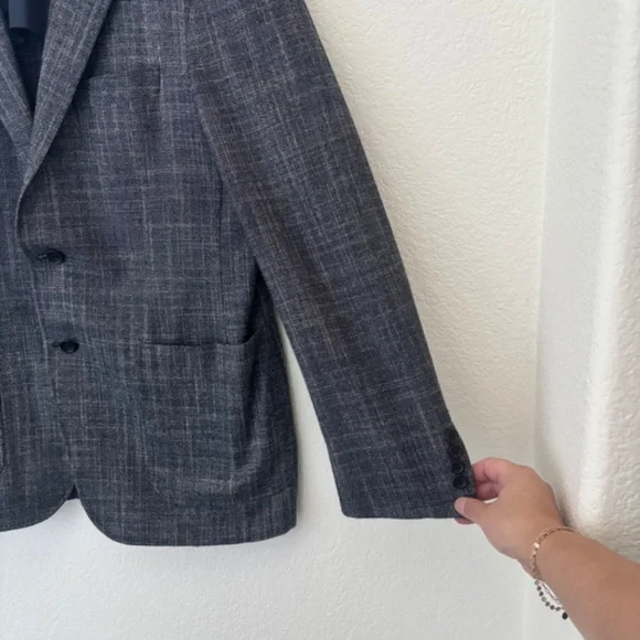 Canali Kei blue modern fit jacket wool silk cashmere blend 34/50 - Picture 2 of 12